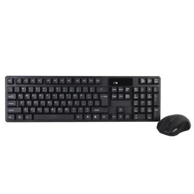 China For Office For Desktop Computer OEM Black Color 2.4GHz Wireless Keyboard Mouse Combo With USB Receiver for sale