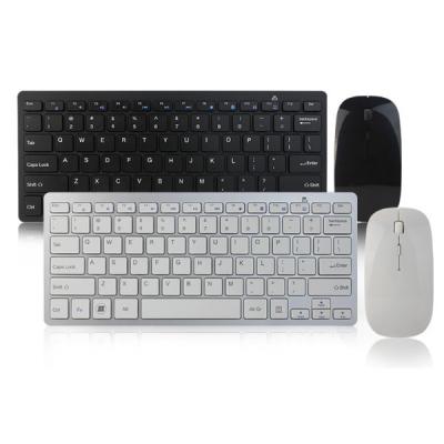 China 11.3*5.7*1.0mm multicolor ultra thin 2.4g wireless chiclet keyboard and mouse for sale