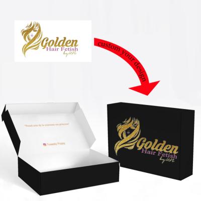 China Wholesale Handmade Printed Your Design Hair Packaging Boxes Luxury Custom Logo Package for sale