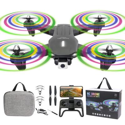 China Wholesale BEE 2022 4K Dual Camera WIFI FPV Radio Control Drone Trajectory Flight Drone Light Show With LED Light Drone for sale