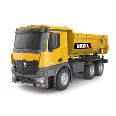 China RC hobby 1:14 2.4G radio control motor car toy 30mins play time 10 funtion rc dump truck model for kids for sale