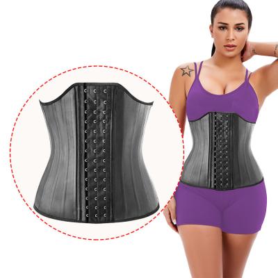 China 2022 Breathable Sports Sweaty Rough Body Sculpting Protective Belt 25 Bone Face Chest LATEX Waist Trainer Corset Bright for sale