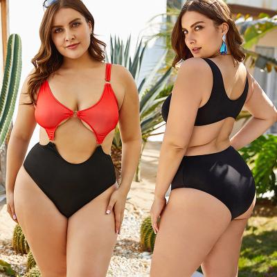 China Hot Selling Swimsuit Breathable Plus Size Swimwear Women Swimwear 2022 Cavity Bikini One Piece Sexy Swimwear for sale