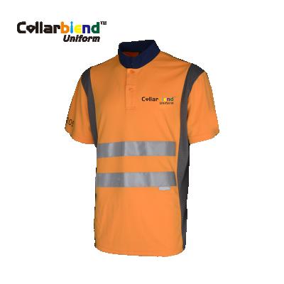 China Coolmax High Visibility Wickinig Workwear Polo Wear Dry Fit Reflective Uniform Warehouse Clothing for sale