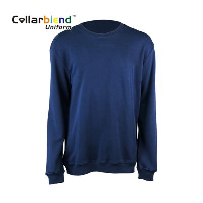 China China Manufacturer QUICK DRY Custom Knit Long Sleeve Navy Blue Round Neck Sweaters Men for sale