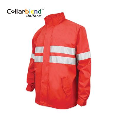 China Custom red long sleeve new design softshell safety reflective work jacket for winter for sale