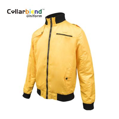 China China Manufacture Long Sleeve Winter Sustainable Outdoor Yellow Men Work Hard Shell Jacket for sale