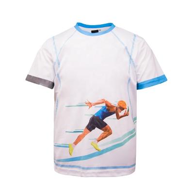 China Sublimation Print Customize Print High Quality Promotion Sports Uniform Sublimation T-Shirt for sale