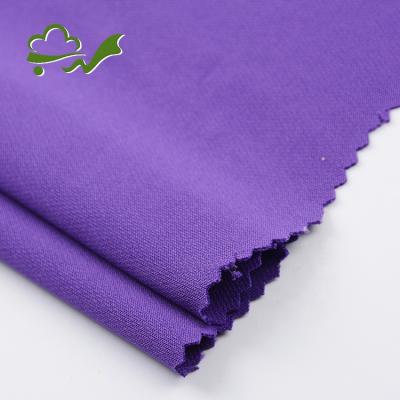 China Double Faced Purple 140gsm Cheap Dry Fit Birds Eye Polyester Knitted Mesh Fabric For Polo Shirt for sale