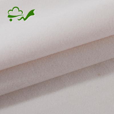 China Anti Static White Warp Knit Brushed Velvet Fabric For Coating for sale