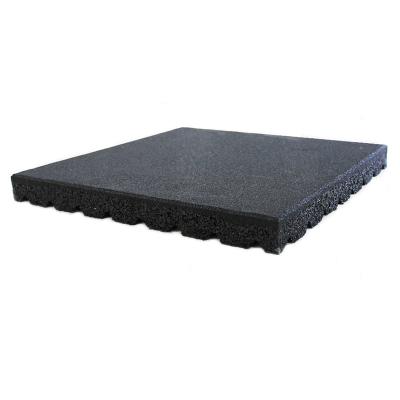 China 15mm Eco - Friendly Wholesale Squares Workout Rubber Flooring Tiles For Gymnasium for sale