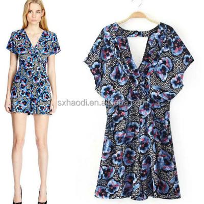 China HD-D218 Stock HD-D218 elegant floral woman dress/OL dress/OEM dress breathable for sale