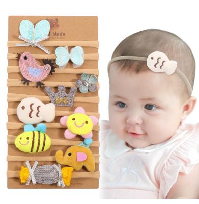 China HCArtware 10pcs Soft Headband Set Cute Nylon Soft Headbands Comfortable Babies Infant Headband Wholesale for sale