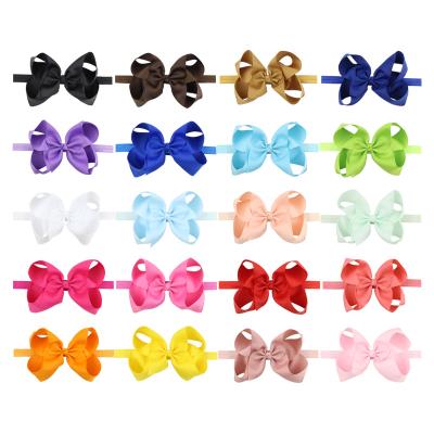 China Cheap Popular European and American Kids Eco-friendly Bow Hair Accessories Baby Bow Headband for sale