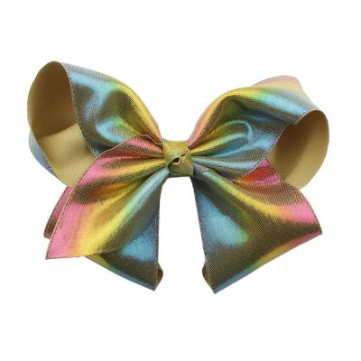 China New Coming Eco-friendly Hair Clips Ribbon Large 8 Inch Colorful Hair Clips For Baby for sale