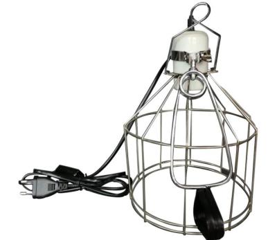 China Sustainable Hot Selling Flexible Handle Reptile Clamp Lamp With Safety Steel Cage for sale