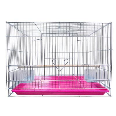 China Factory Stocked Wholesales In Stock Metal Wire Canary Breeding Cages Bird Cage for sale