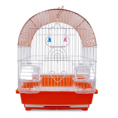 China Stored Portable Folding Iron Wire Bird Parrot Small Pet Carried Classic House Birdcage for sale