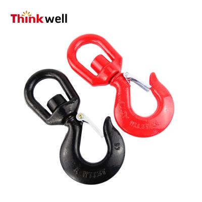 China food & Beverage Makers Safety Stainless Steel Swivel Crane Latch Snap Wire Chain Hook Lift Large for sale