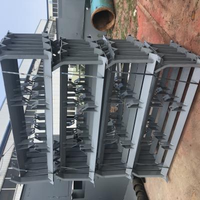 China High Quality Steel Industry Conveyor Waiting Roller Frame With Grooved Brackets for sale