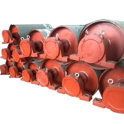 China Belt Conveyor Diamond Rubber Lagging Conveyor Head Drum Pulley for sale