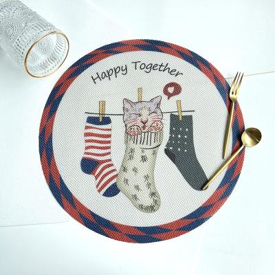 China Home Viable Decoration PVC Meal Mat Kids Anti Scald Carpet Cartoon Decoration Non Slip Teacup Mat for sale