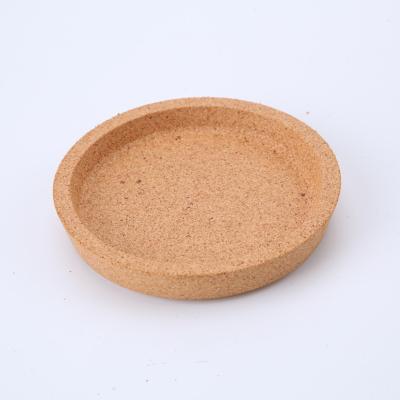 China Viable Concave Cup Pad Bottom Cork Stock Supplier Biodegradable Cup Holder for sale