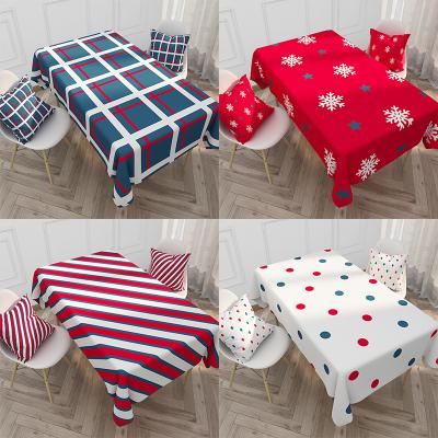 China Nice Cotton Household Picnic Stocked Sale Waterproof Outdoor Flat Home Table Cloth for sale