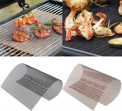 China Non Stocked Reusable Stick BBQ Grill Mat Baking Mats Heat Resistant BBQ Sheets for sale