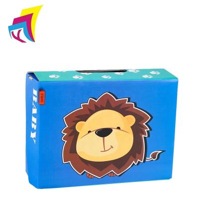 China Recycled Corrugated Cardboard Shipping Box Beautiful Materials Custom Ads Hello Printed Clothes Hat Shoes Products Box Monthly Subscription Box for sale