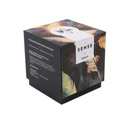 China Custom Unique Rectangular Recyclable Craft Maker Sonpha White Hardboard Luxury Packaging Candle Box For Gift for sale