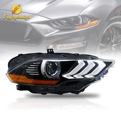 China Competitive JR3Z-13008-C JR3Z13008C Auto Headlight For 2018 2019 Ford Mustang Headlight Full LED Headlights for sale