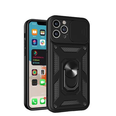 China Shockproof For oppo reno5 F19pro F17 Camera Shockproof Cases Rotating Ring Bracket Phone Case Protective Film And Metal TPU for sale