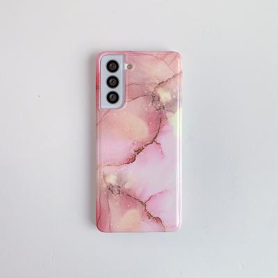 China Anti-drop for Samsung s9 s9p s20 s10note10 fashion golden marble smooth striped straight edge cube shell anti-drop TPU phone cases for sale