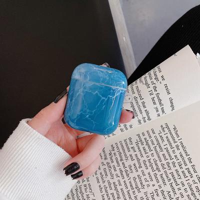 China For Earphone Fashion IMD Marble Wireless Earphone Shell Earphone Set Customized Protective Box For AirPods for sale