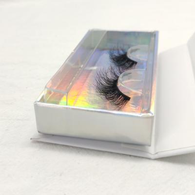 China Long Natural Eyelash 3d Mink Lashes Custom Packaging Boxes of 3D Mink Eyelashes Strip Mink Fur for sale