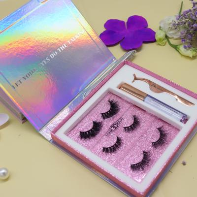 China Long Various Beautiful Gift Set Boxes 3d Natural Mink Lashes Natural Handmade Mink Lashes for sale