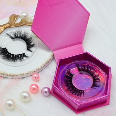 China Hot Selling Natural Long 5D False Mink Eyelashes Individual Mink Eyelashes for sale