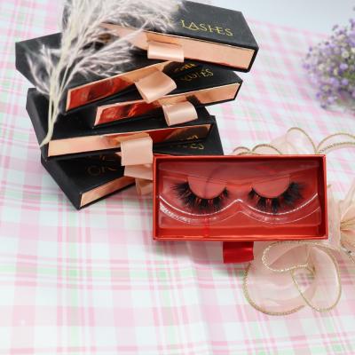 China 25mm Real Natural Fake 3D Long Dramatic Siberian Mink Eyelashes Mink Eyelashes Lashes With Custom Box for sale