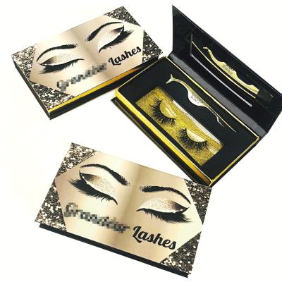 China Luxury Recycled Materials Eyelash Packaging Box Private Label Eyelash Case With Own Logo for sale