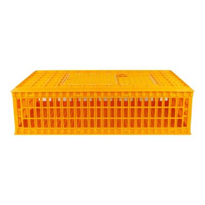 China Wholesale High Quality Foldable Stackable Turnover Plastic Live Chicken Cage Large Size Box Transport for sale