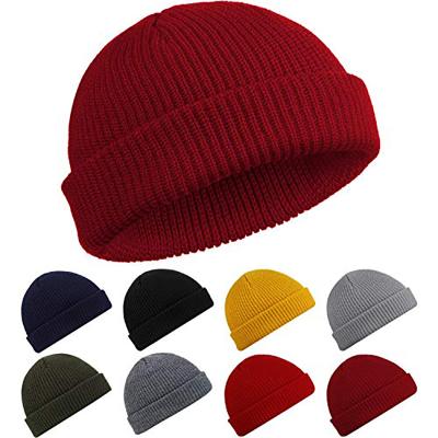 China COMMON Knits Manufacturers Wholesale Available 27 Colors Winter Hat Fisherman Beanie Cap for sale