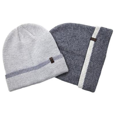 China Custom Wholesale COMMON Logo Winter Warm Hat Plain Cuff Knit Beanie For Men for sale