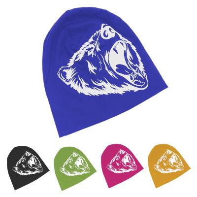 China 2021 COMMON Fashion Style Multicolor Lightweight Cotton Spandex Elastane Jersey Workout Beanie Custom Logo Printed Hat for sale