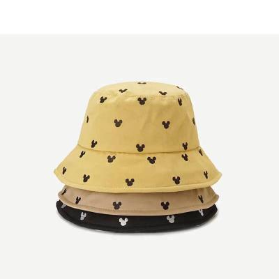 China Wholesale Picture Cotton Cartoon Bucket Pattern Baby Sun Hats All Year Round for sale