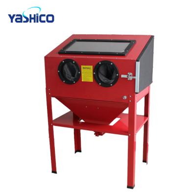 China Abrasive Blast Rust Cleaning Scatter Packing Vertical Pressure 220L Blast Cabinet , Dry Sandblasting Cabinet for sale