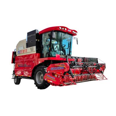 China Hydraulic Wheat Control Lifting Wheeled Axial Flow Wheat Combine Harvester for sale