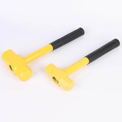 China Machinist Hammer 2000g High Carbon Steel Multi Hand Tool Stoning Hammer With Fiberglass Handle for sale