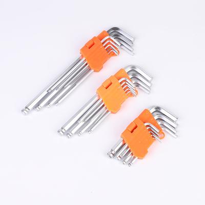 China Professional Chrome Vanadium 9 PCS Medium Hex Wrench Allen Wrench Set for sale