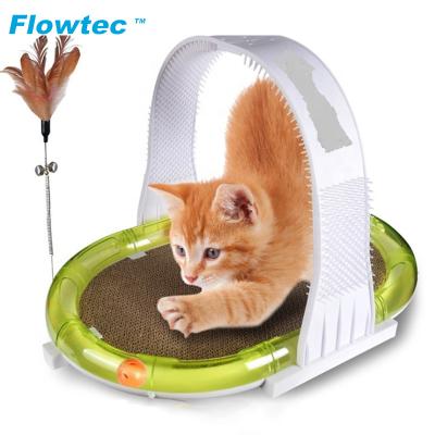 China Cat Scratcher Toy Scratch Pad Viable Scratching Toy Post Pad Interactive Training Exercise Mouse Game Toy with Trackball for sale